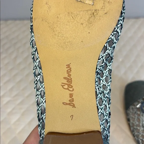 Sam Edelman Women's May
Square Toe Bow Accent Openwork
Flats Size 7 - Picture 9 of 11